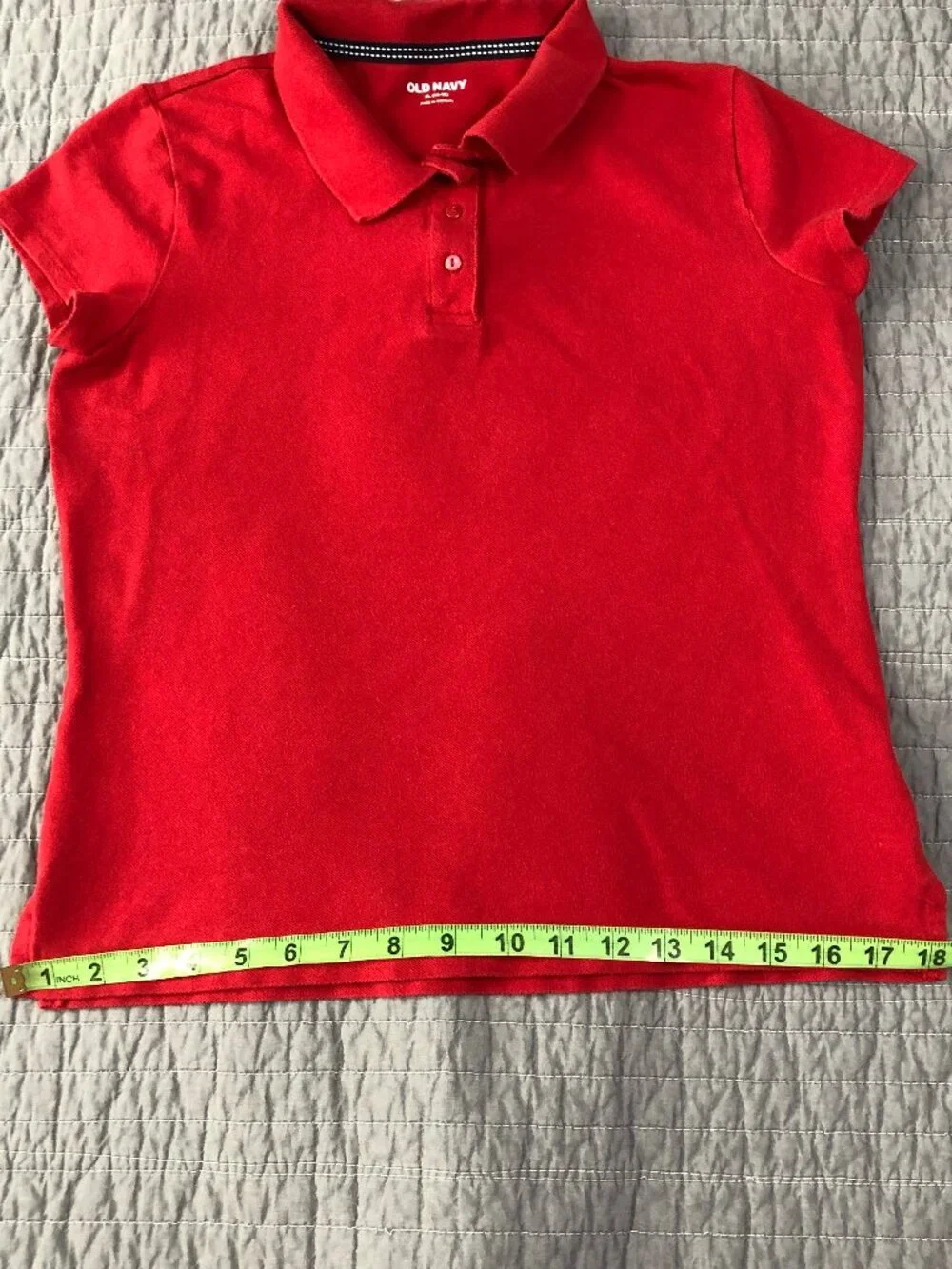4/$15 Old Navy Polo Shirt Girl XL 14/16 Red Classic Preppy School Casual